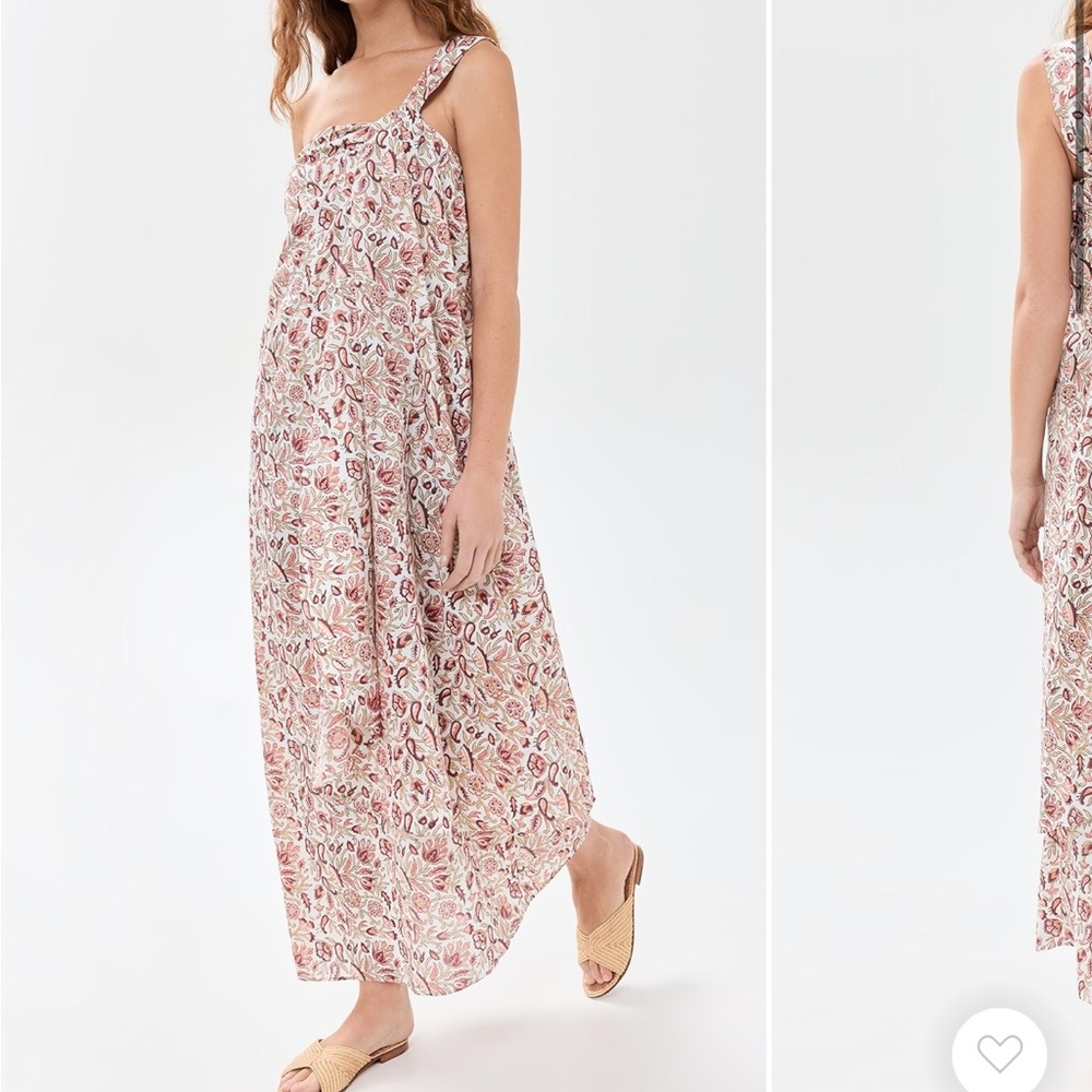 Chic Strapless Floral Maxi Dress